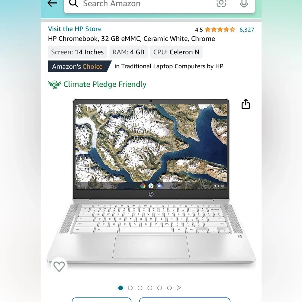 HP Chromebook - Ceramic White